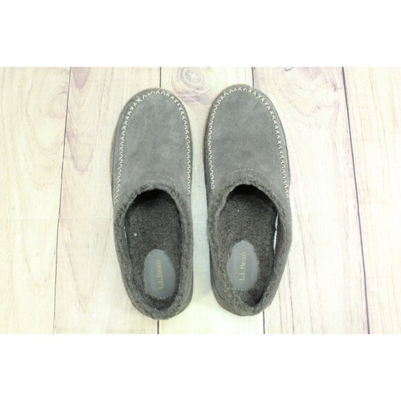 LL Bean Mountain Slippers Scuffs Ash Gray Size 9 M - Picture 8 of 9